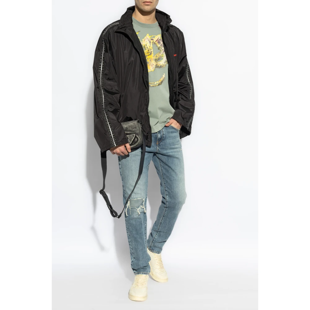 Diesel T-shirt T-Boxt-Sl-R1 Gray Heren