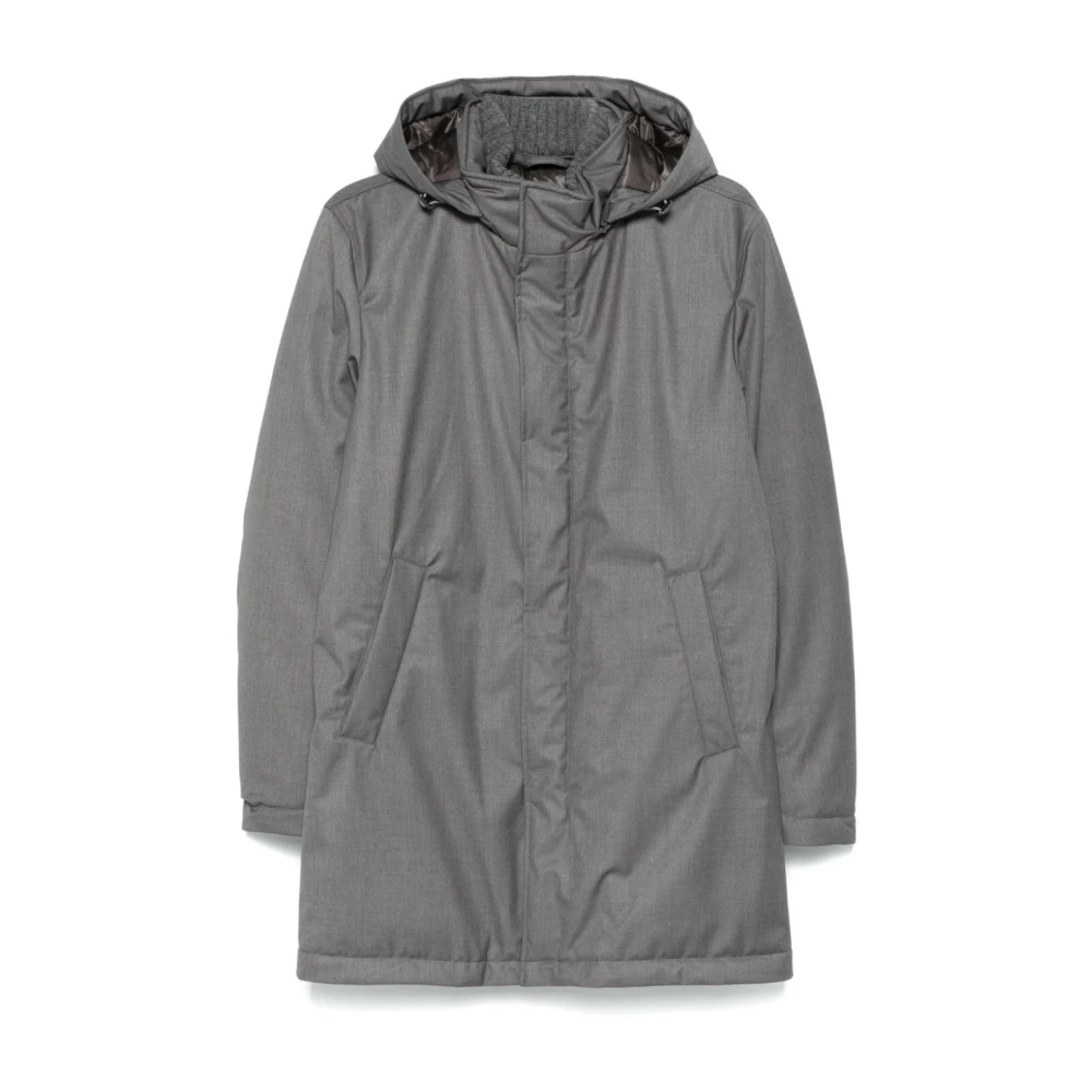 Herno - Coats > Parkas - Gray - Herno - Modalova