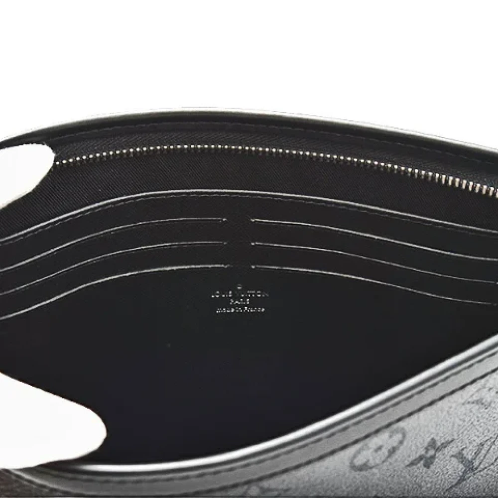 Louis Vuitton Vintage Pre-owned Canvas clutches Black Heren