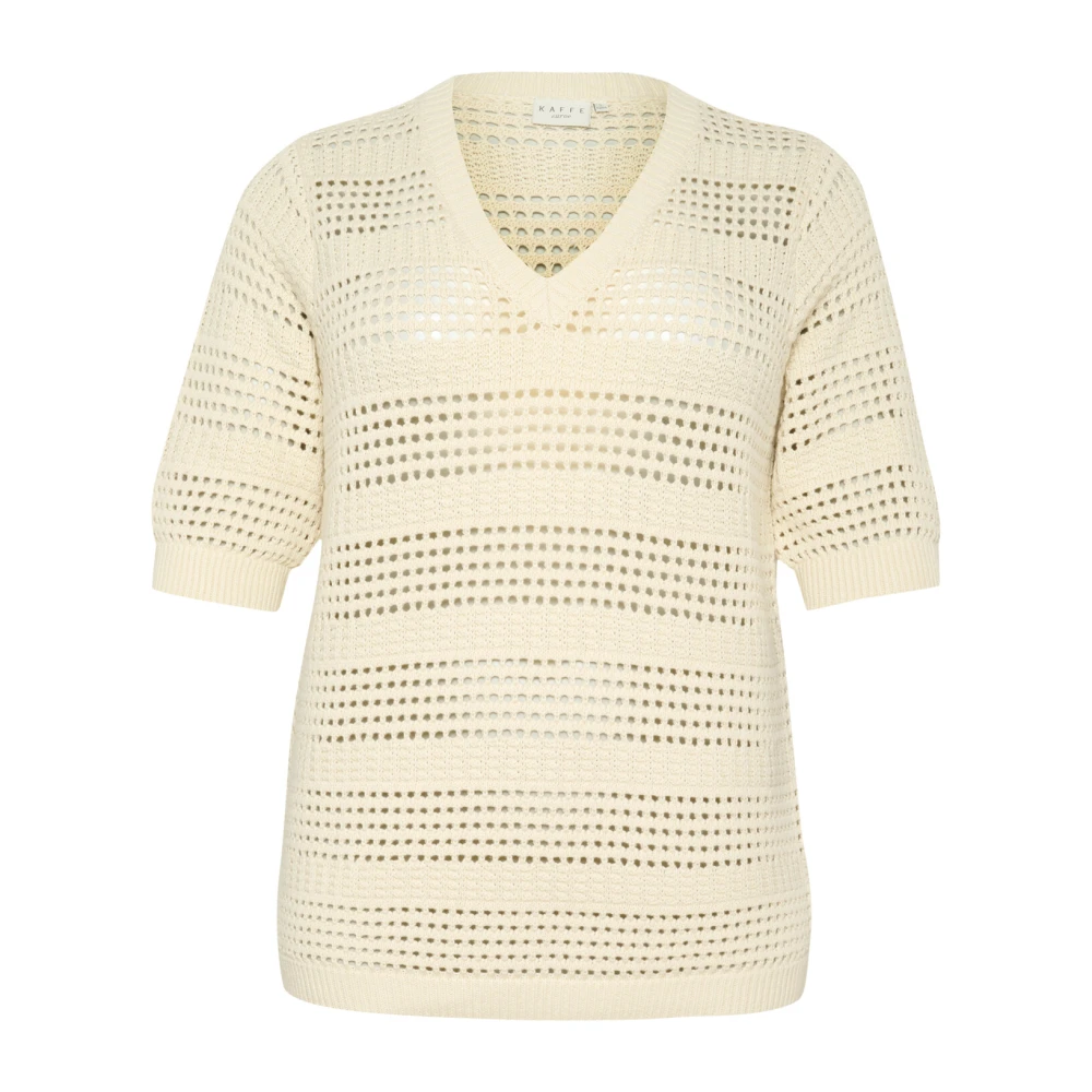 Knitwear > V-neck Knitwear - - Kaffe Curve - Modalova