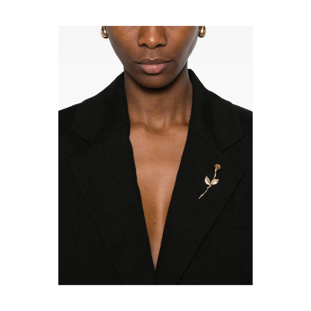 Marella Zwarte Geknoopte Jas Emily R. Stijl Black Dames