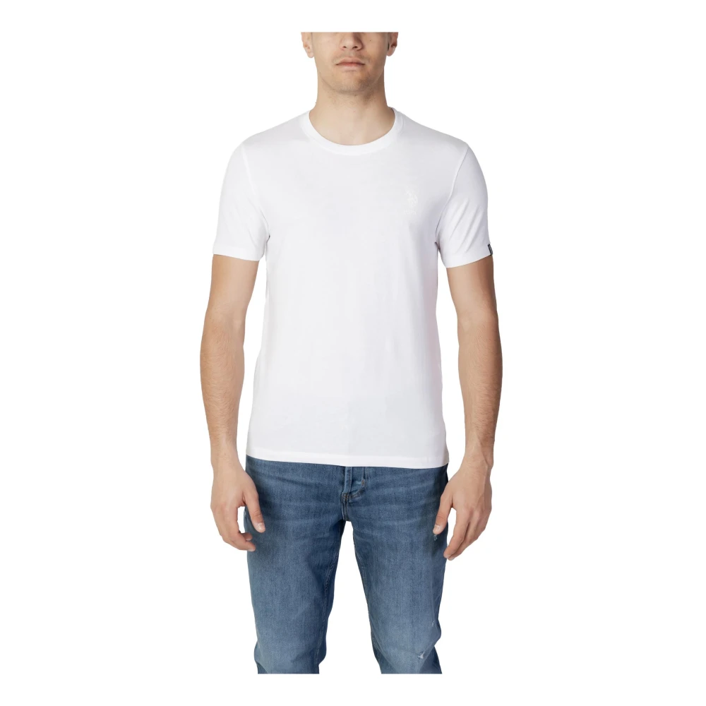 U.s. Polo Assn. Witte Katoenen Korte Mouw T-Shirt White Heren