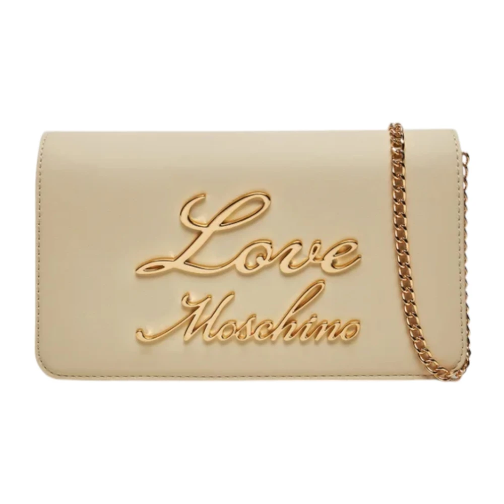 Love Moschino Stijlvolle Schoudertas voor Vrouwen White Dames
