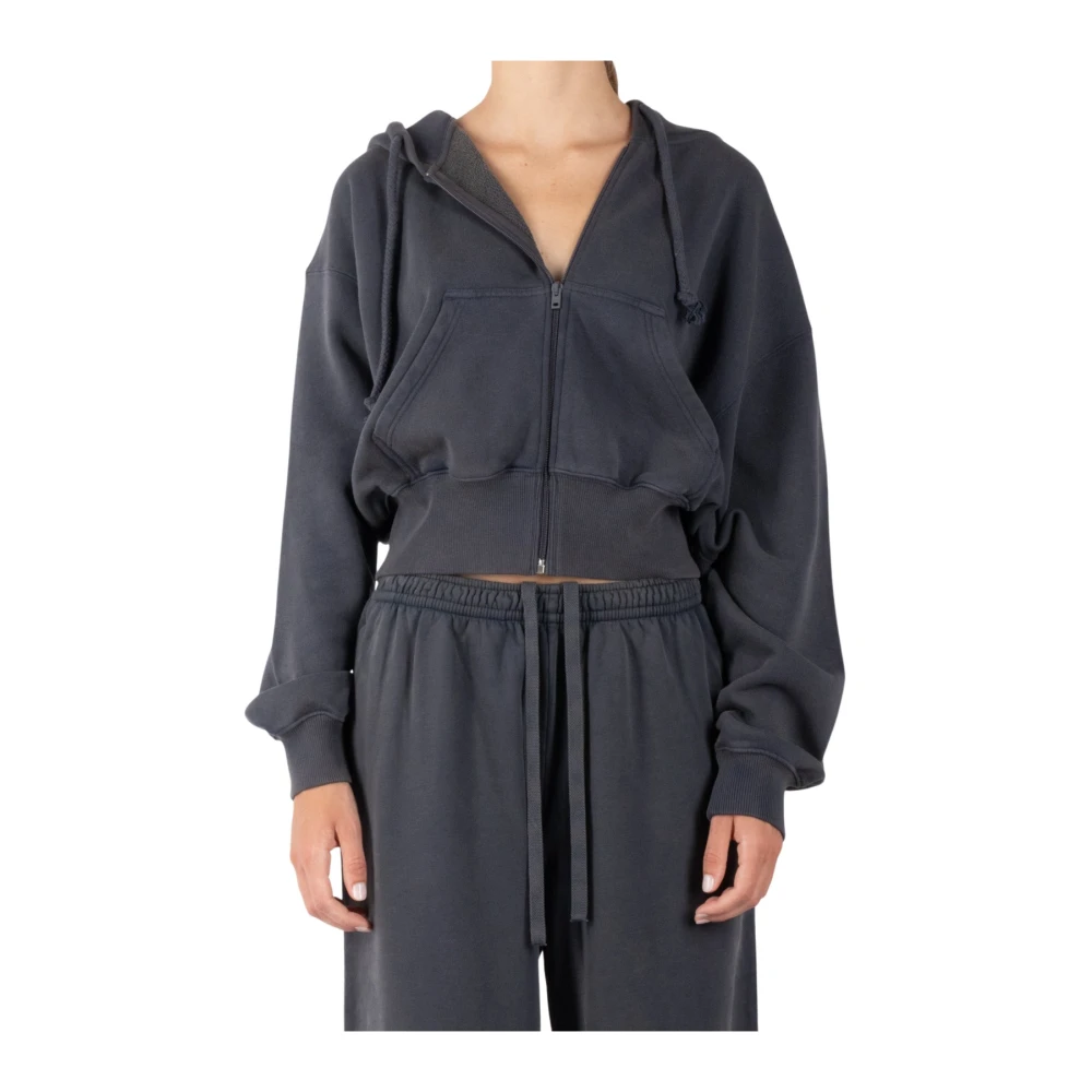 Acne Studios Oceaanblauwe Katoenen Sweatshirt Ai0157 Blue Dames