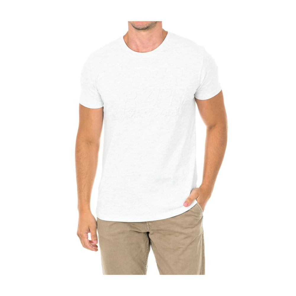 Superdry Grijze T-shirt met korte mouwen White Heren