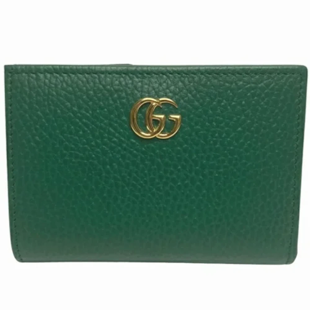 Gucci Vintage Pre-owned Leather wallets Green Dames