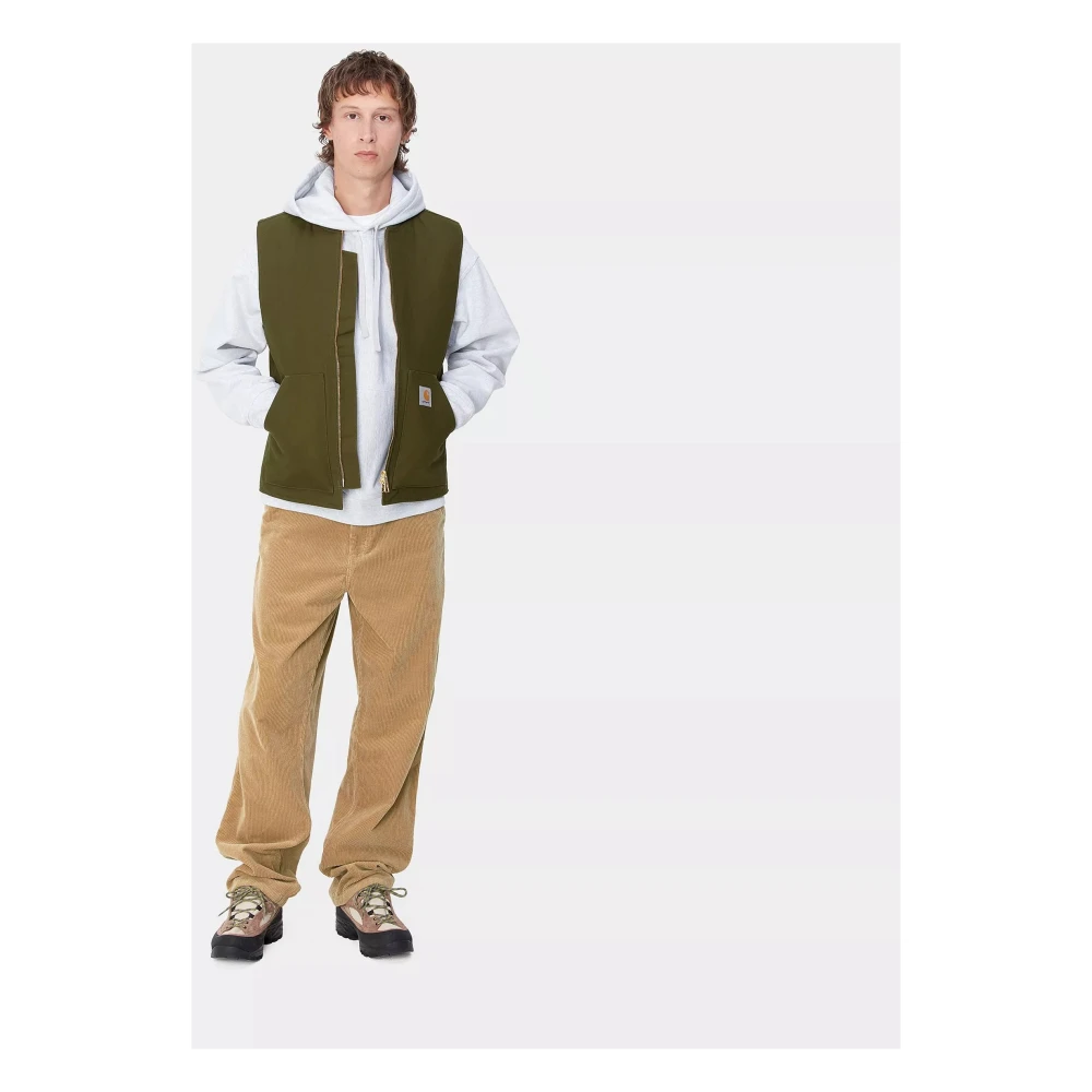 Carhartt WIP Katoenen Ribfluwelen Kniebroek Brown Heren