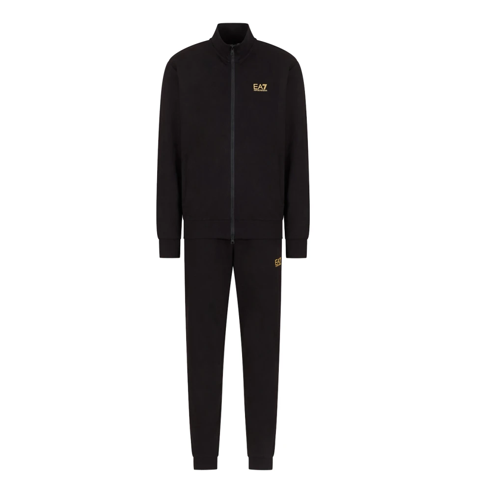 Emporio Armani Ea7 Men's Black Training, S, Sporty Tracksuit Set