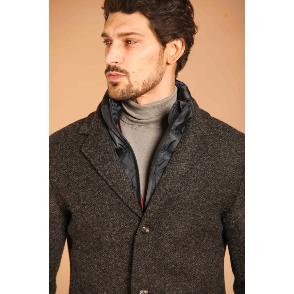 Mason's Donkerbruine Herringbone Herenjas Brown Heren