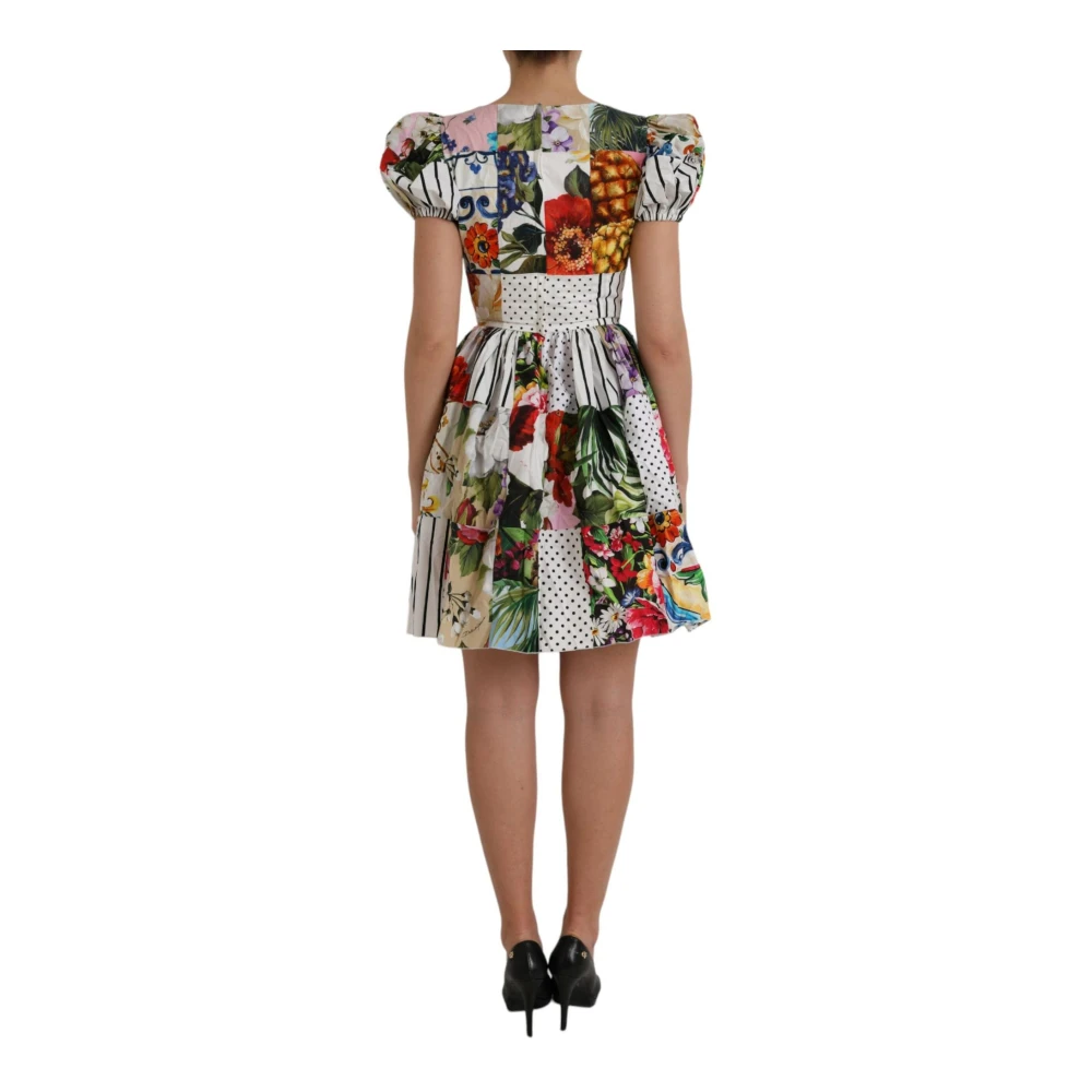 Dolce & Gabbana Bloemenprint A-lijn Mini Jurk Multicolor Dames