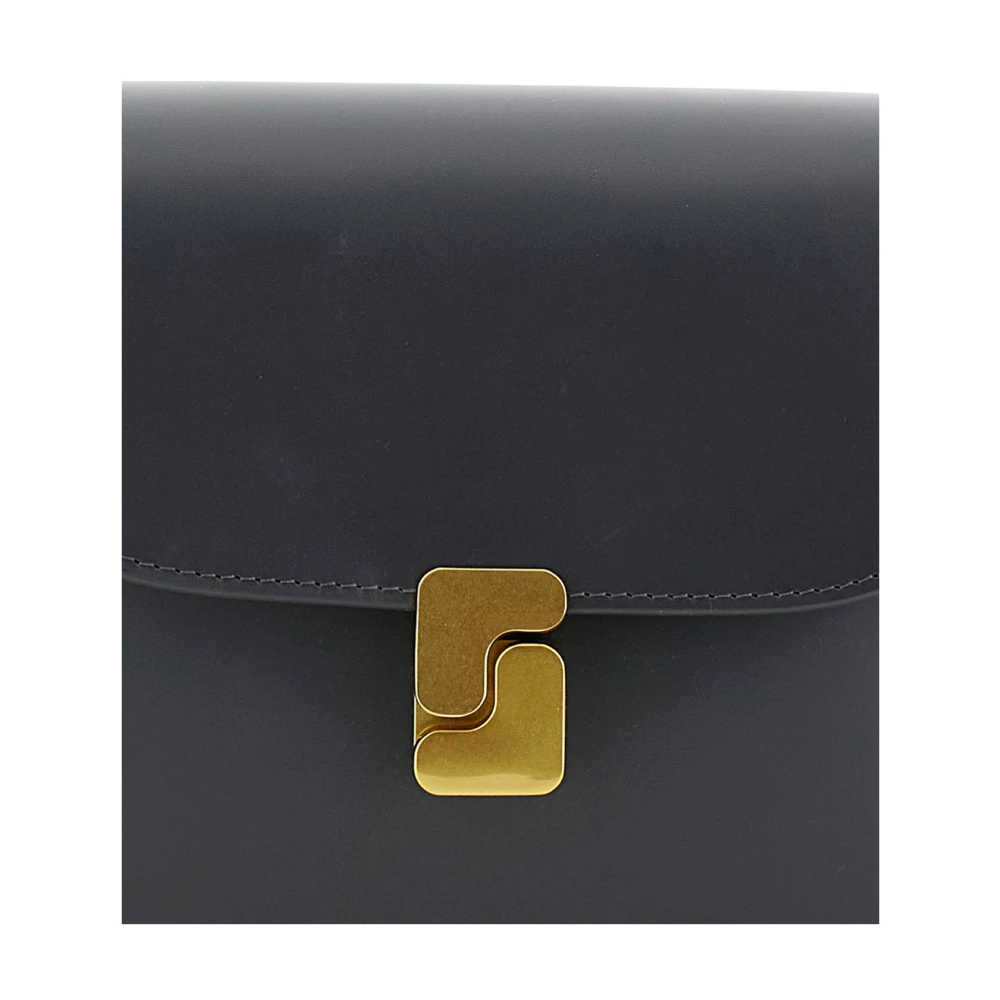 Soeur Bellissima Grijze Crossbody Tas met Plaque Gray Dames