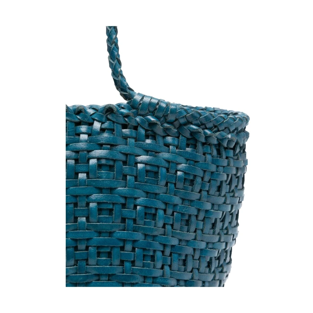 Dragon Diffusion Blauw Leren Bucket Tas Blue Dames