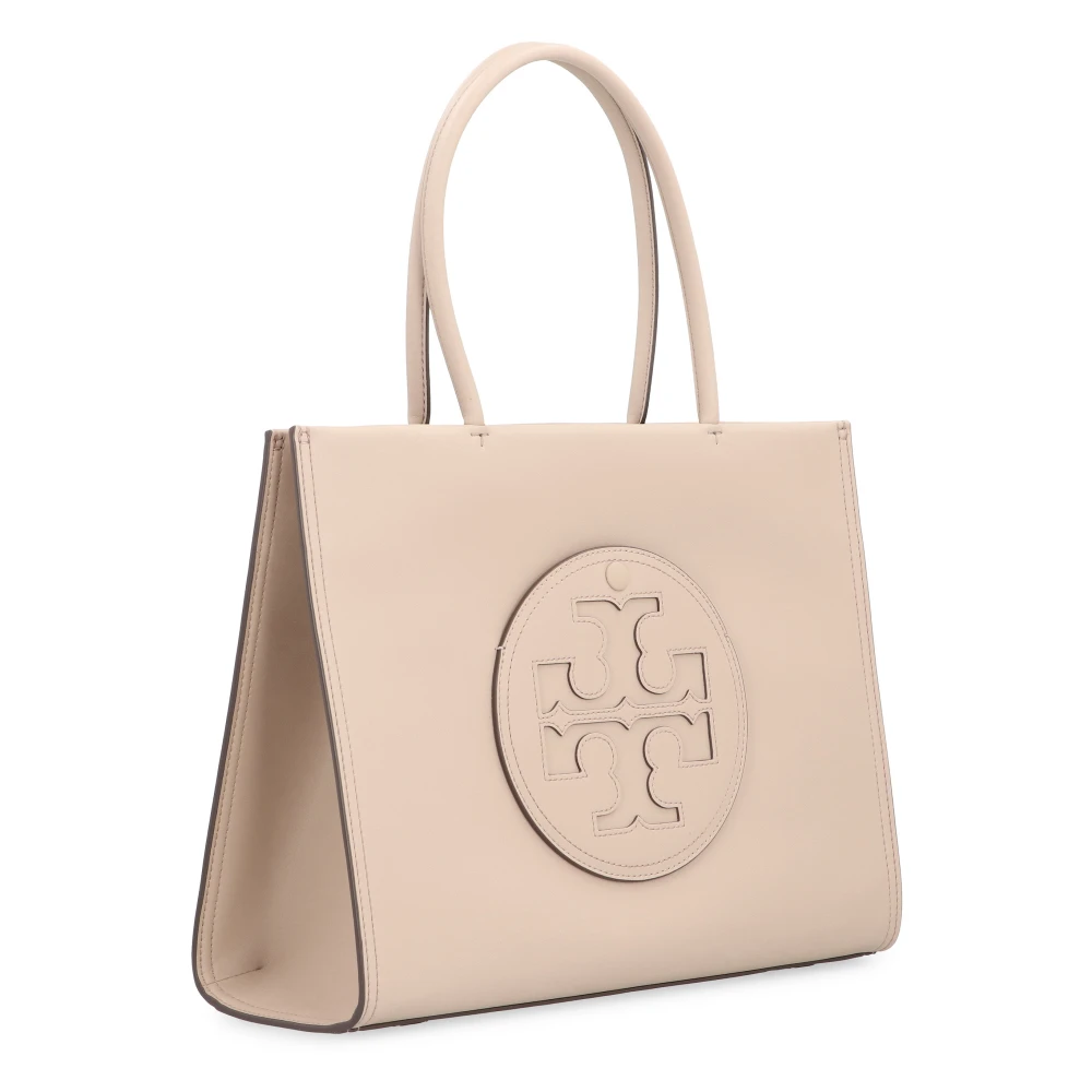 TORY BURCH Veganistische leren tote tas met handvatten Beige Dames