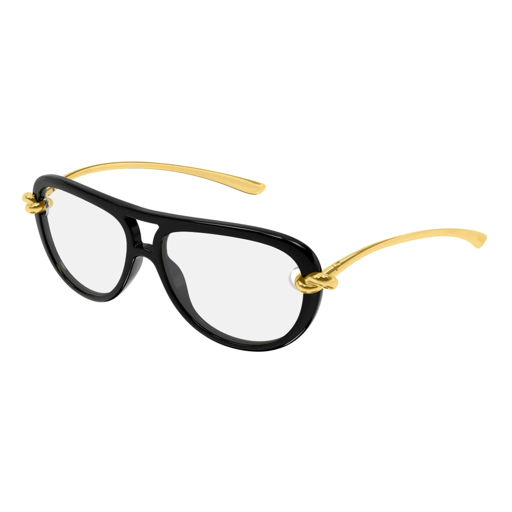 Bottega Veneta , Sunglasses, Female, Black, One Size, Knot Aviator Sunglasses - Image 2