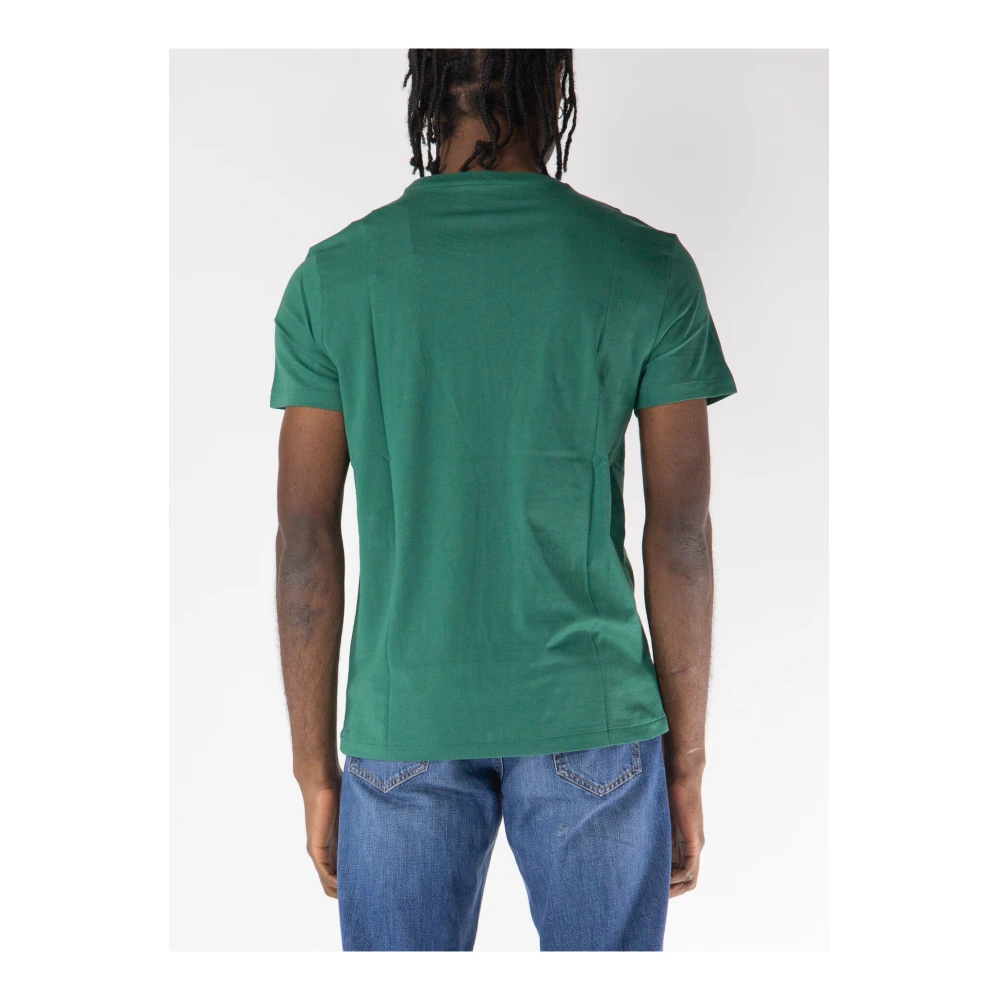 Polo Ralph Lauren Geborduurd T-shirt met korte mouwen en ronde hals Green Heren