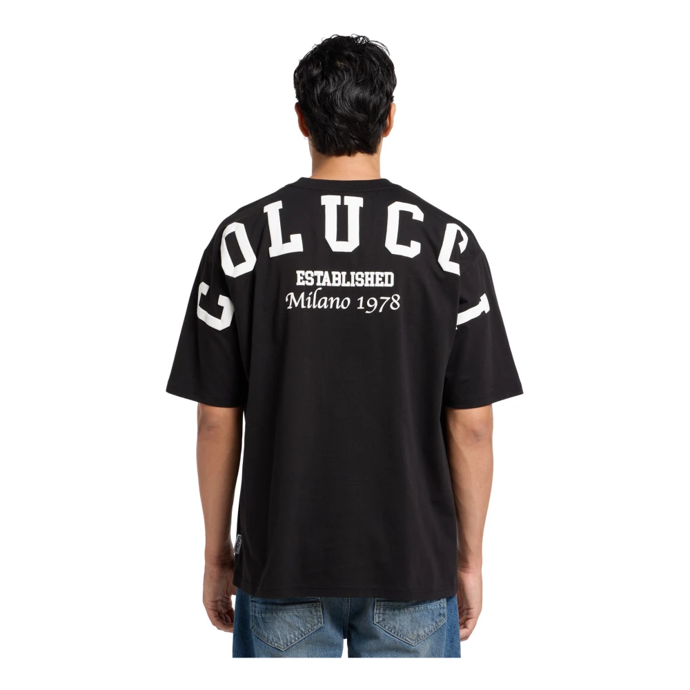 carlo colucci Oversize T-shirt Di Pauli Black Heren