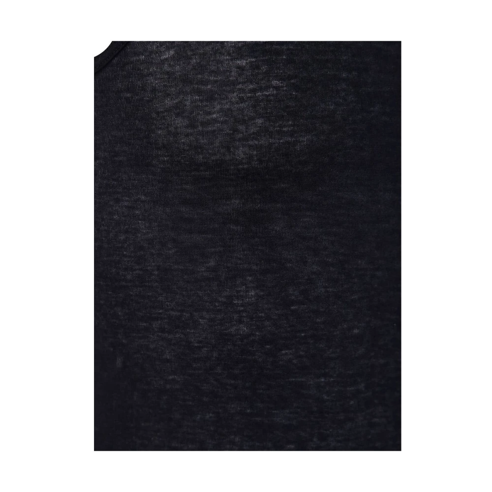 Rick Owens Basic Rib Tank Black Heren