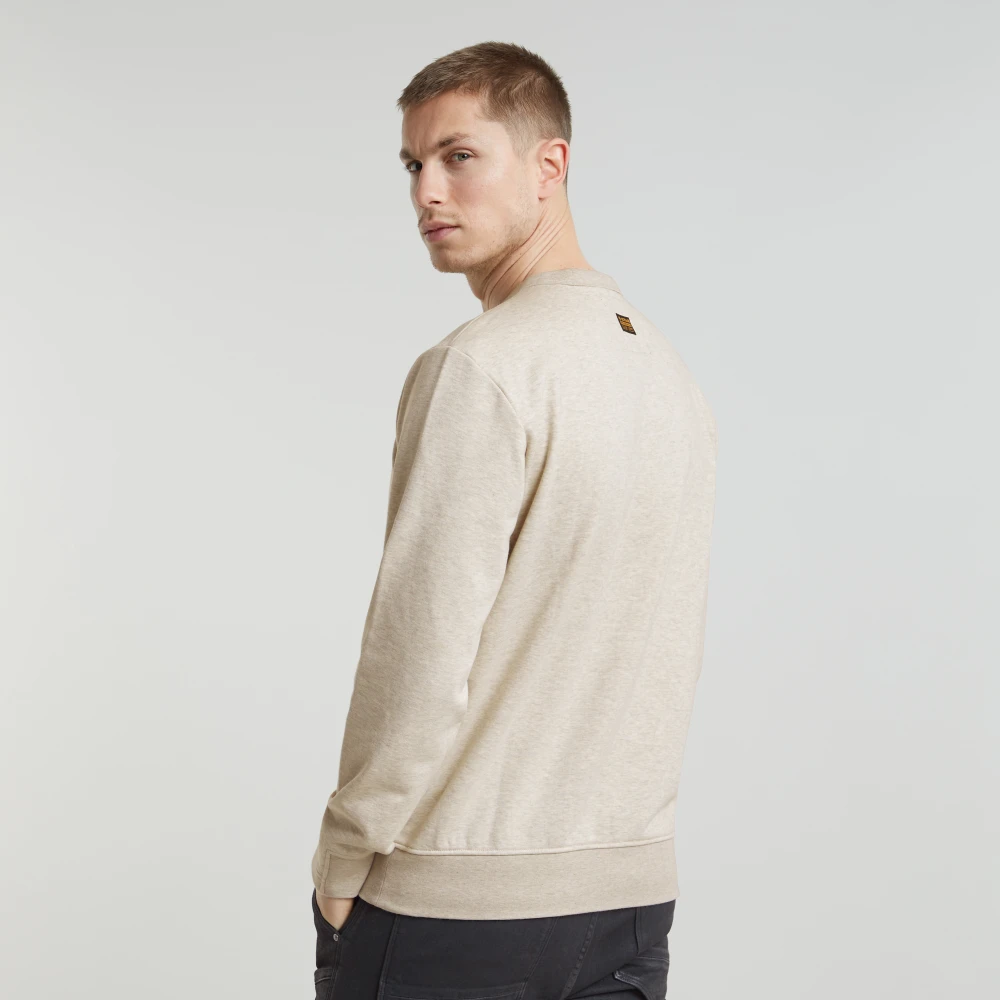 G-Star Nifous Sweater met Straight Fit White Heren
