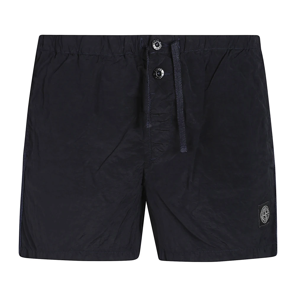 Stone Island Sneldrogende zwemshorts voor heren Blue Heren