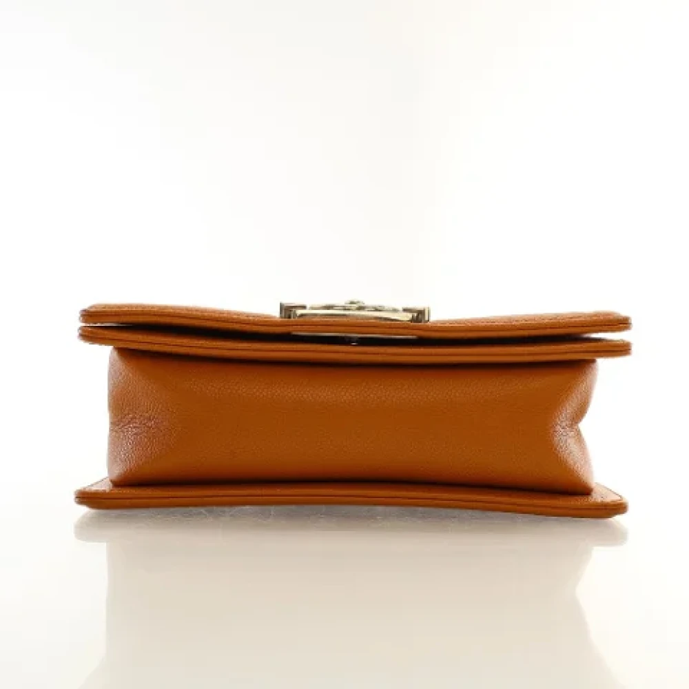 Chanel Vintage Pre-owned Leather chanel-bags Orange Dames