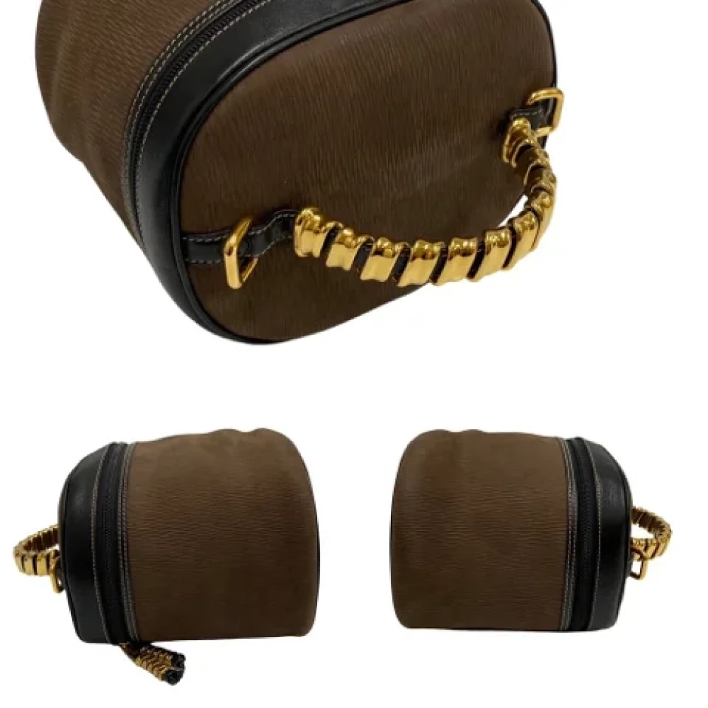 Loewe Pre-owned Fabric handbags Brown Dames