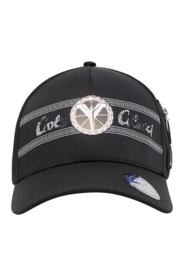 Basecap med metallogotryck