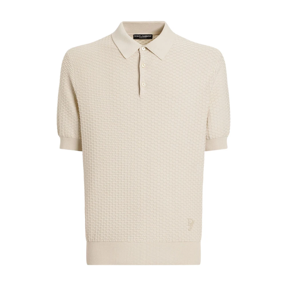 Dolce & Gabbana Stijlvolle Gebreide Trui voor Mannen Beige Heren