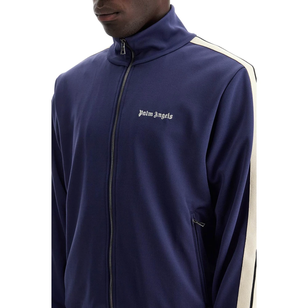 Palm Angels Contrastband trainingsjack Blue Heren