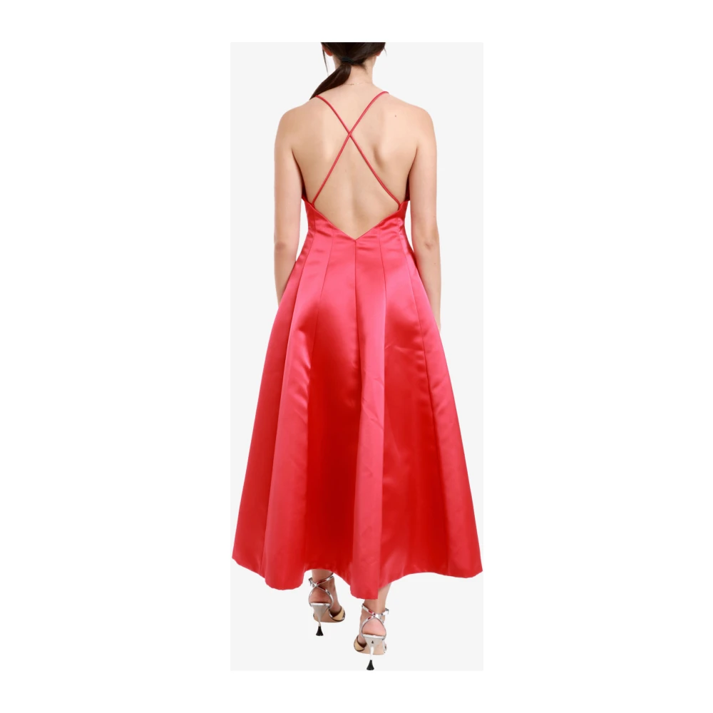 Philosophy di Lorenzo Serafini Fuchsia Duchesse Lange Jurk Pink Dames