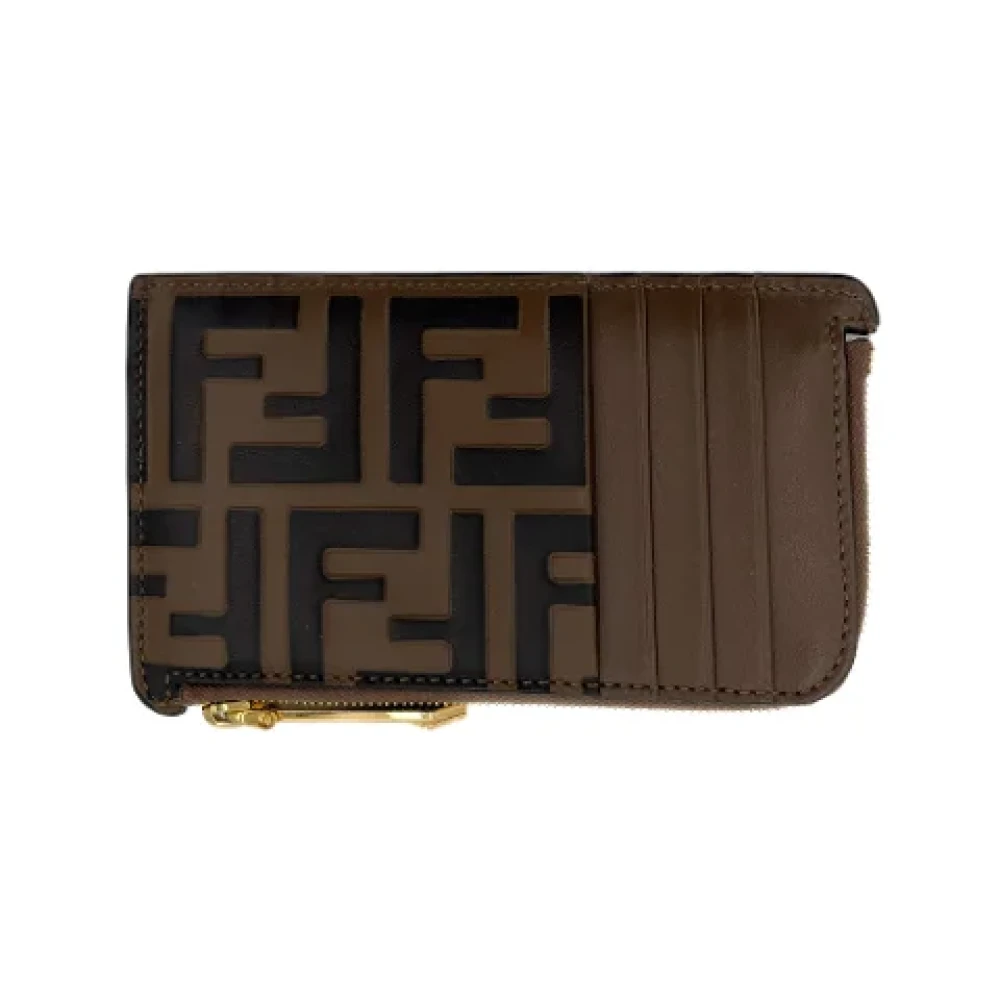 Fendi Vintage Pre-owned Leather wallets Brown Dames