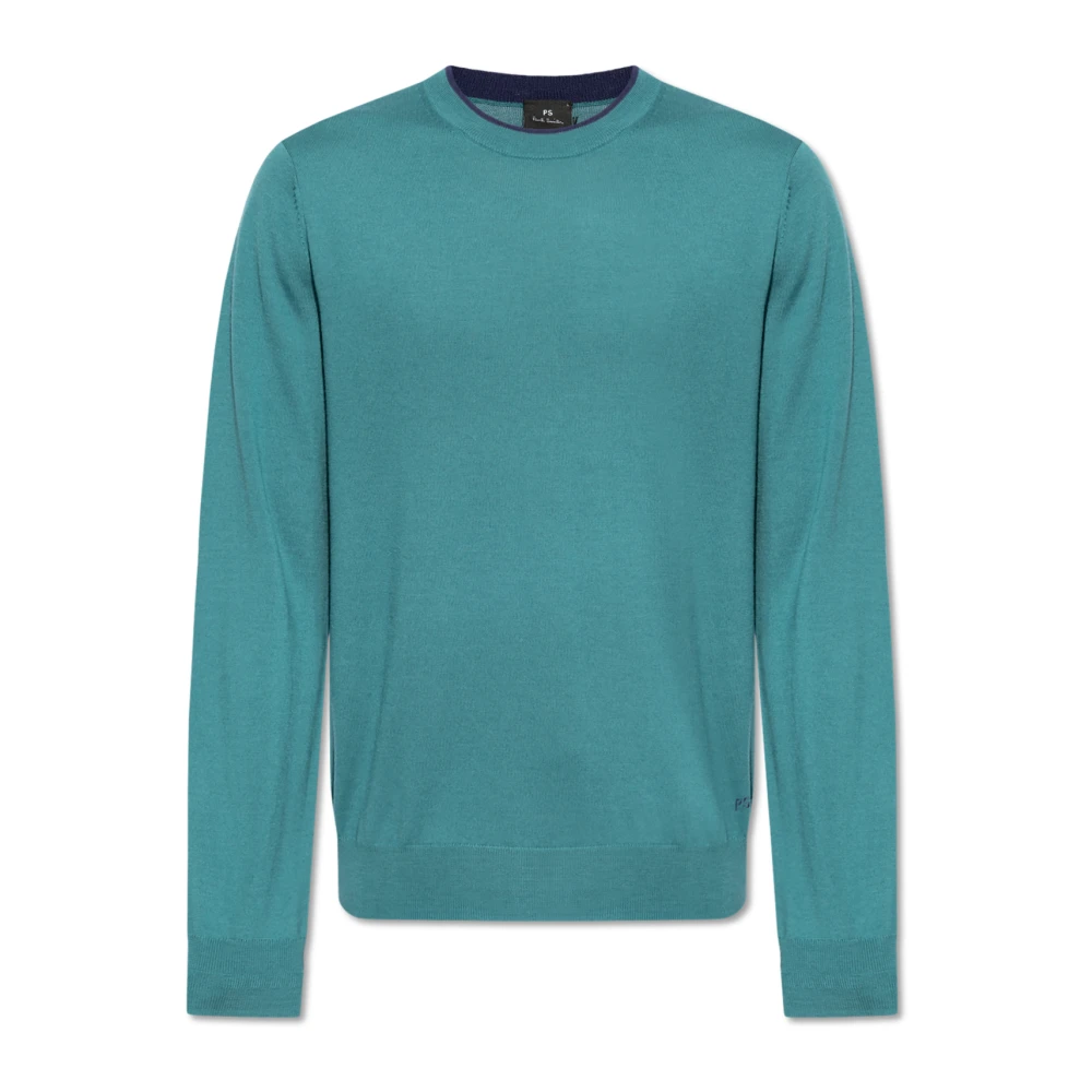 PS By Paul Smith Wollen trui Blue Heren