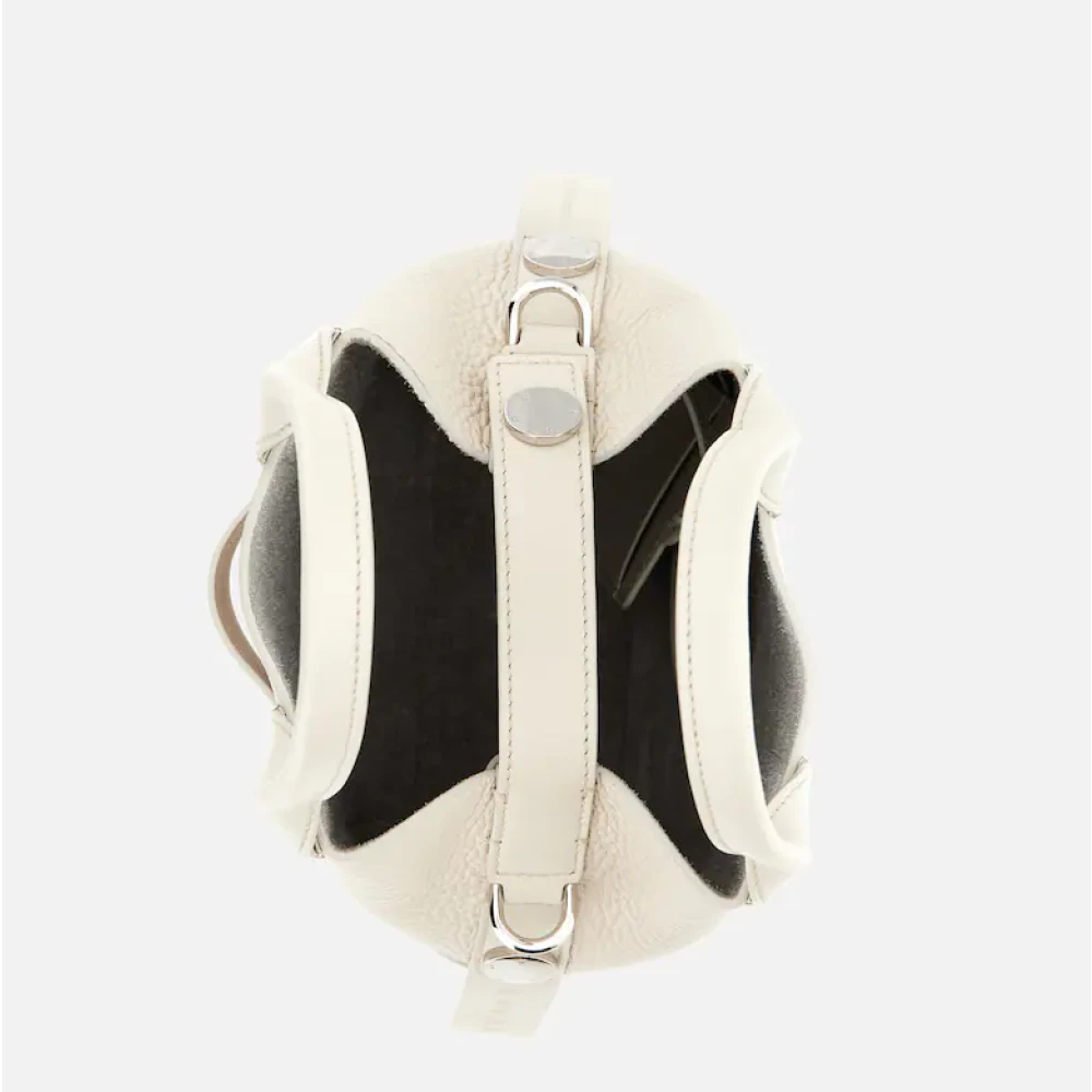 Hogan Klassieke Winkel Tas Ivoor Script Beige Dames