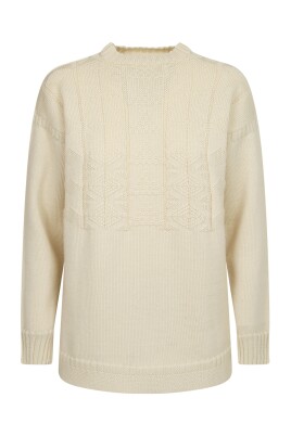 pull-beige-col-rond-manches-longues
