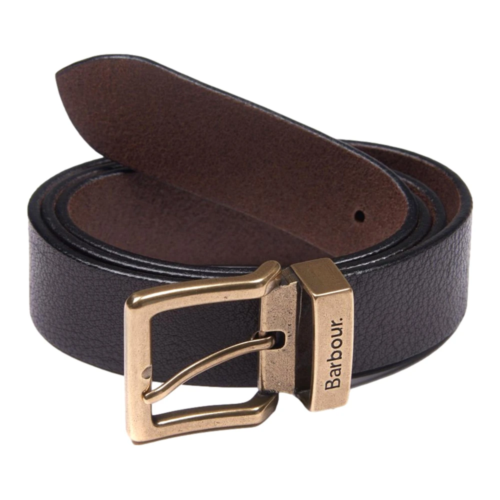 Barbour Men's Brown Leather Belt Blakey Large