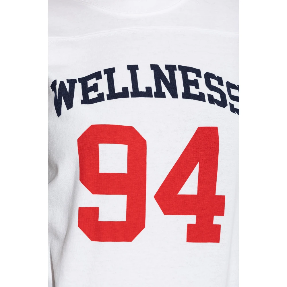 Sporty & Rich Bedrukt T-shirt White Dames