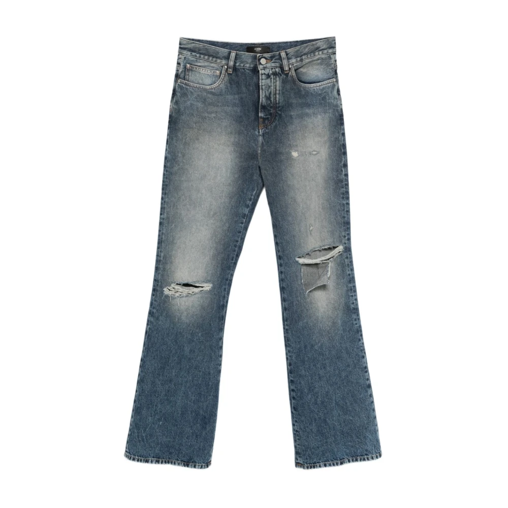 Amiri Blue Ripped-Knees Bootcut Jeans - Male - Flare Jeans - W31 - Jeans