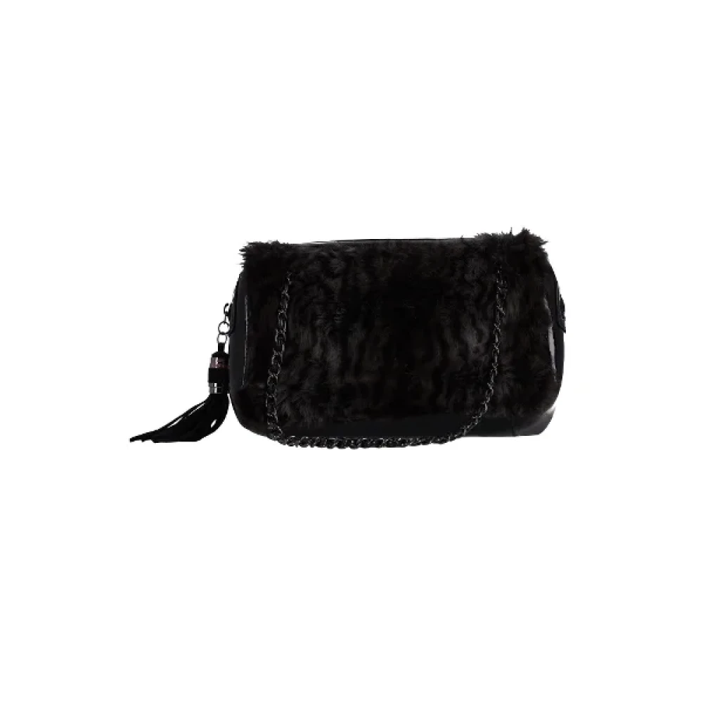Moschino Pre-Owned Pre-owned Fur shoulder-bags Black Dames