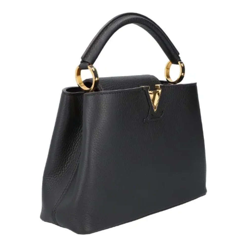 Louis Vuitton Vintage Pre-owned Leather handbags Black Dames