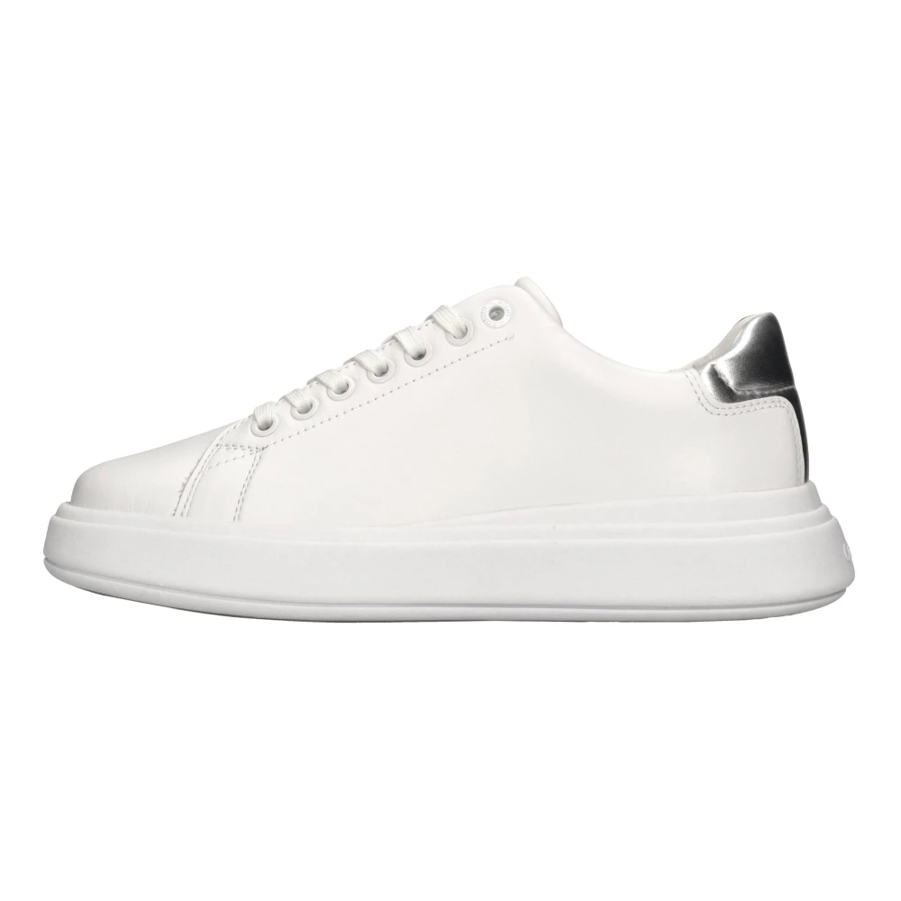 Calvin Klein Raised Cupsole Lace Up Dames Schoenen Wit