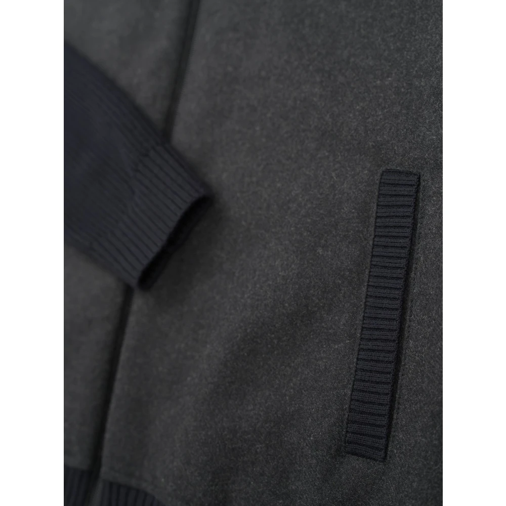 Bugatti Wollen jack met rits voor heren Black Heren