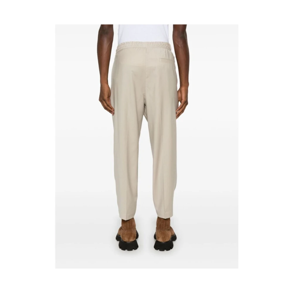 Briglia Beige Wolmix Tapered Leg Broek Beige Heren