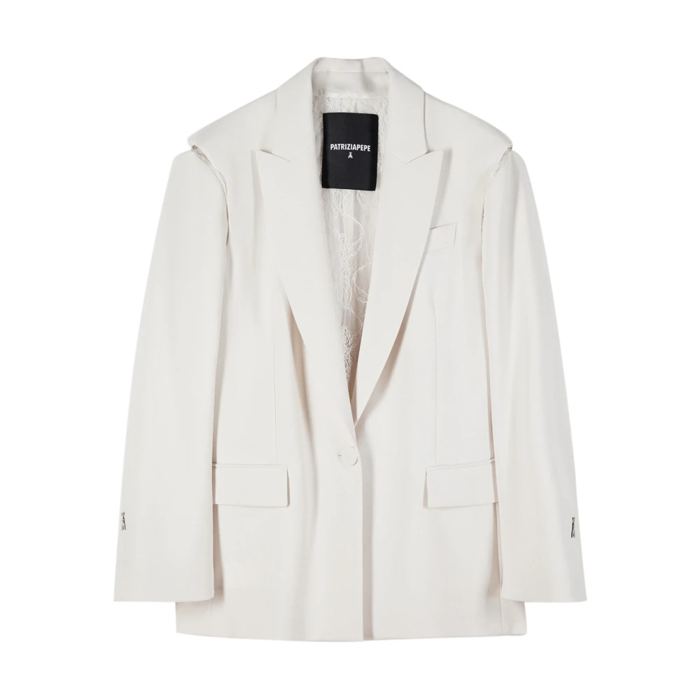 Patrizia Pepe Mujer Beige Chaquetas, Talla: S