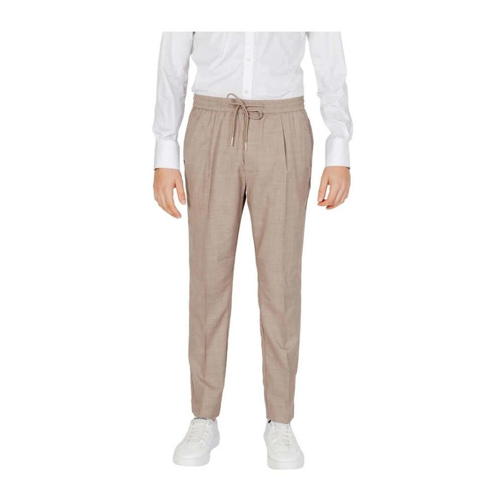 Antony Morato Men's Beige Suit Trousers, 2XL, Modern Fit Stretch Trousers