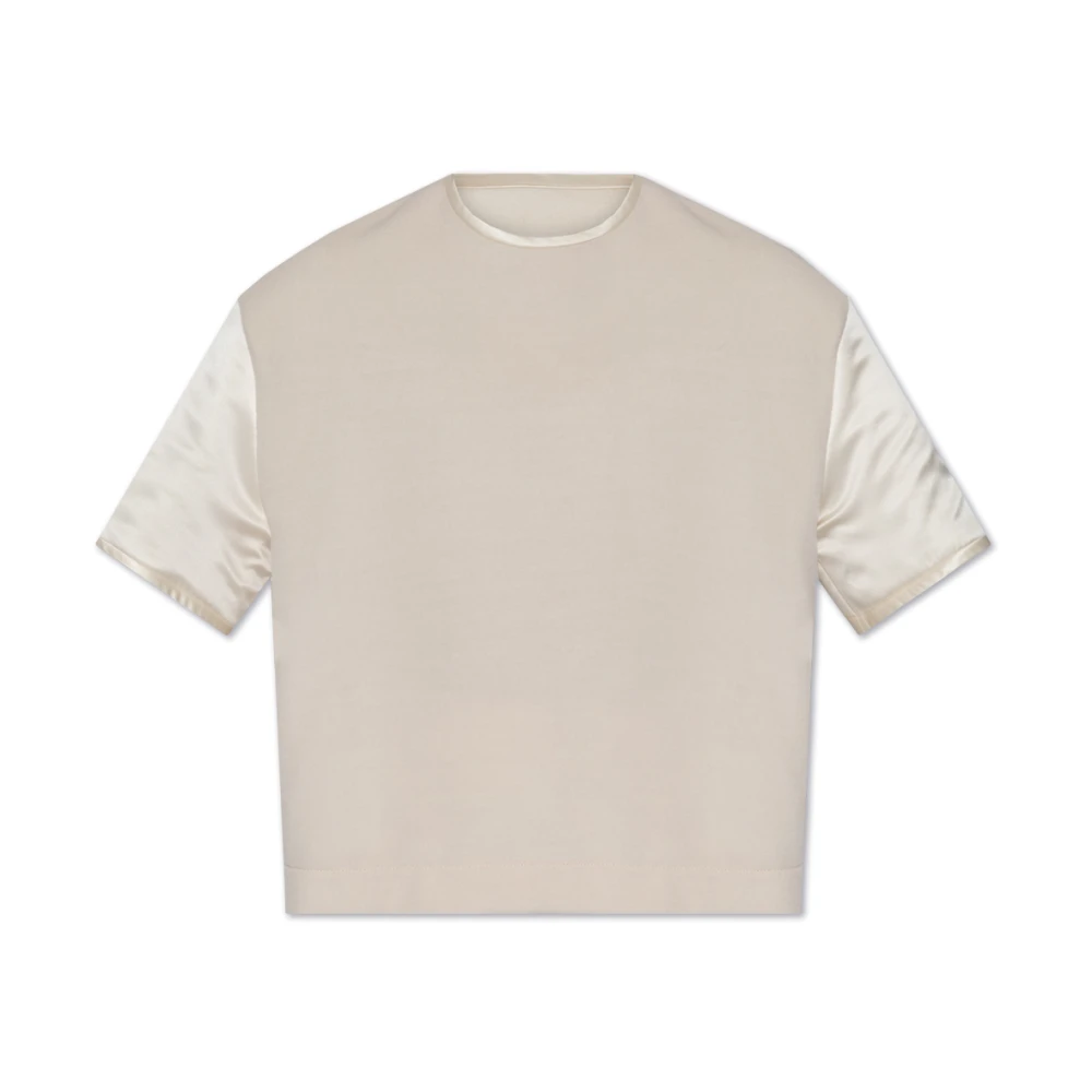 Jil Sander Damen Beige Woll-Top
