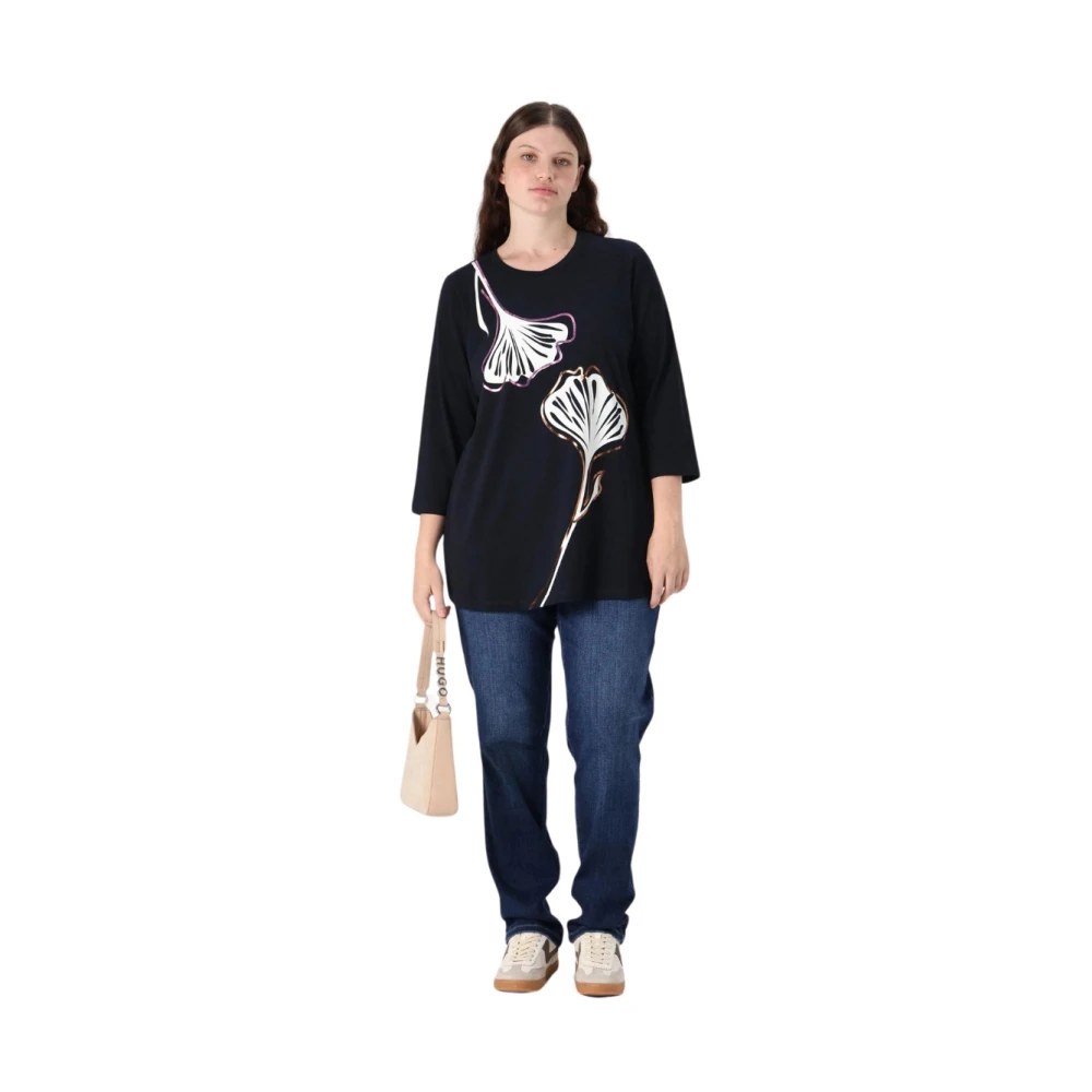 Marina Rinaldi Stijlvol T-shirt voor elke gelegenheid Blue Dames