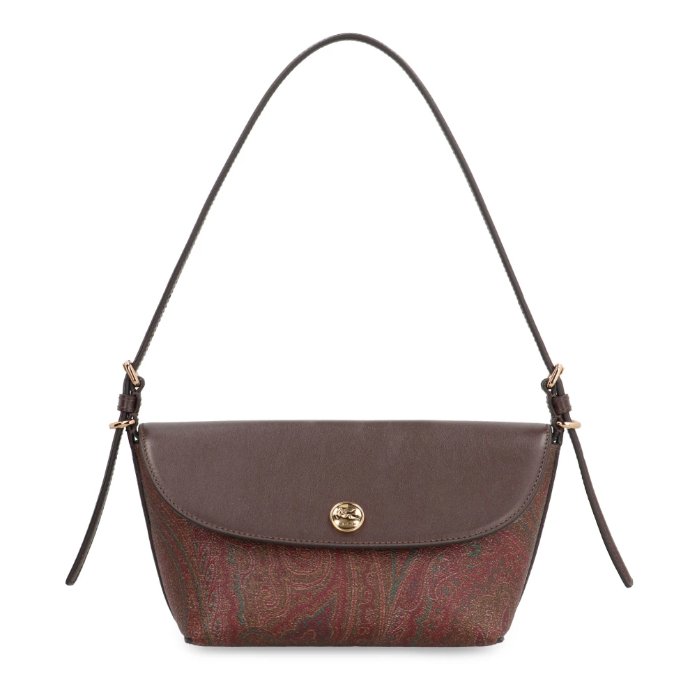 ETRO Schoudertas met paisley jacquard patroon en lederen details Multicolor Dames