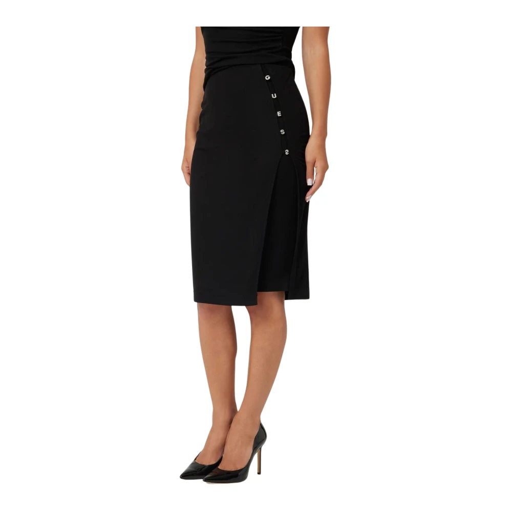 Guess Midi Elis Rok Black Dames