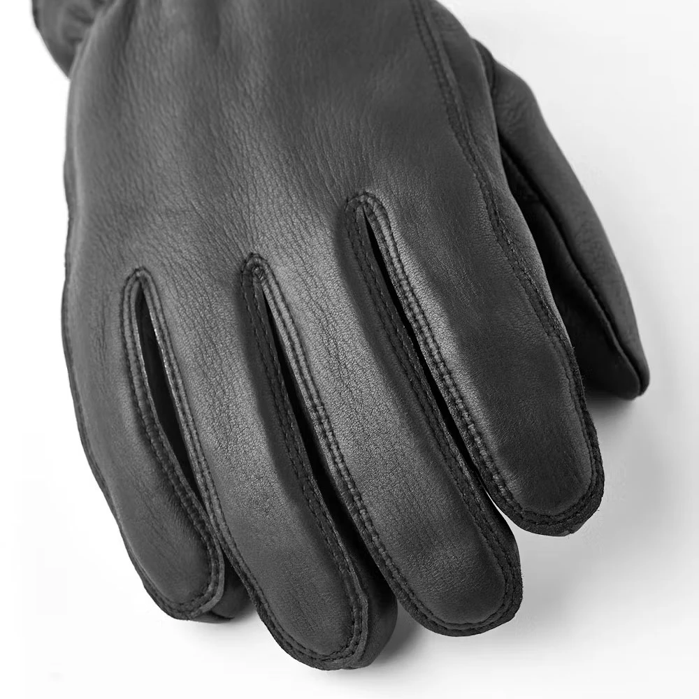 Hestra Winterhandschoenen Leer Wol Polyester Black Unisex