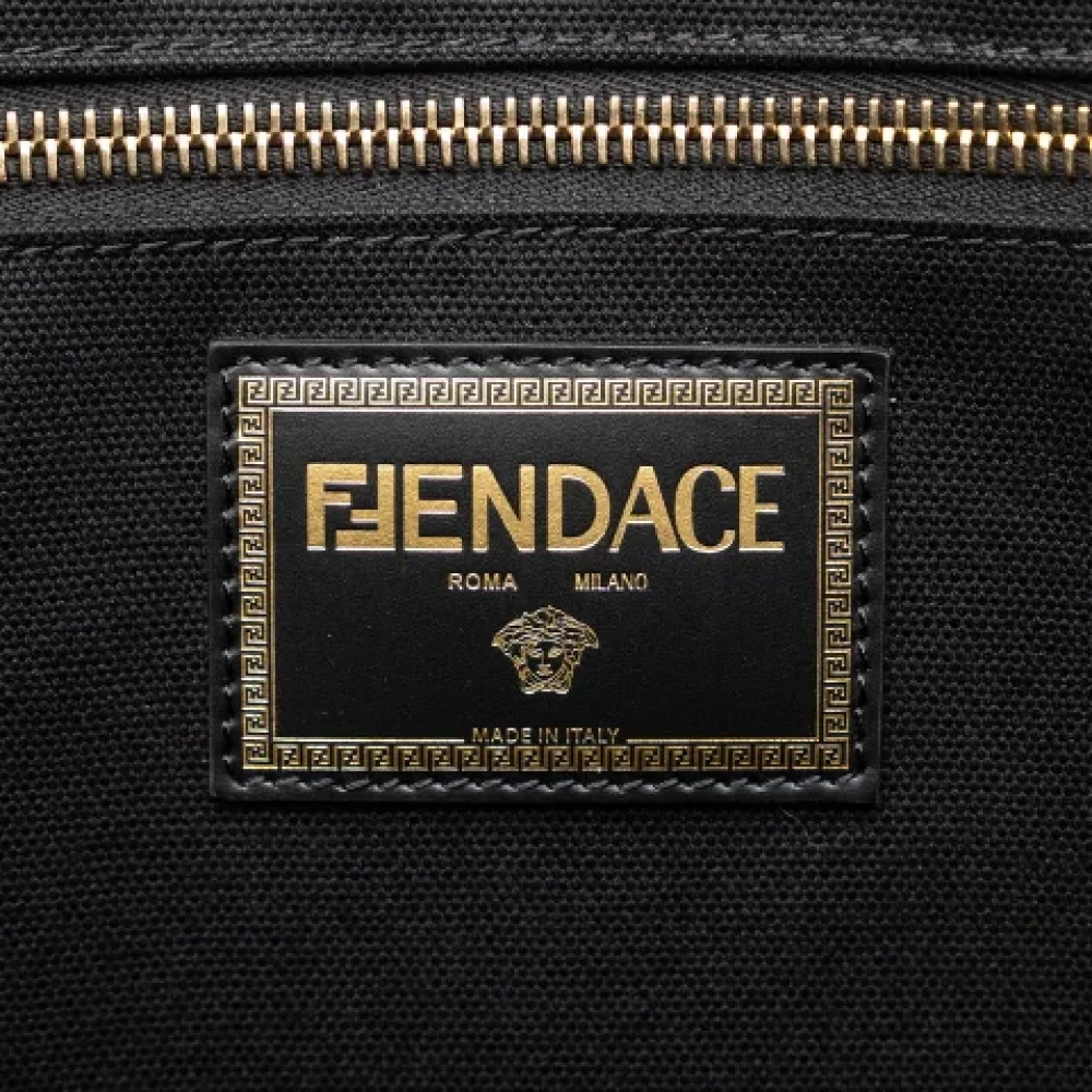 Fendi Vintage Pre-owned Canvas handbags Black Dames