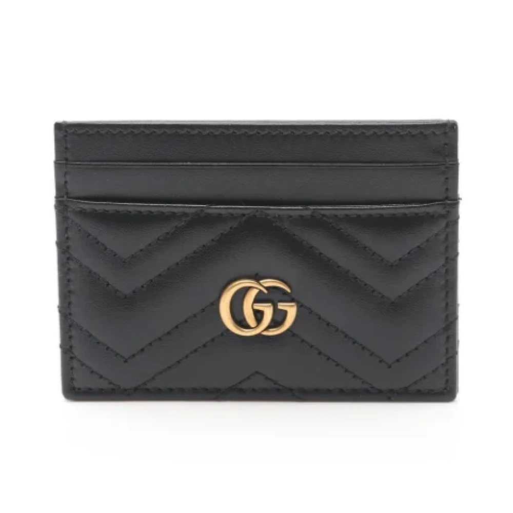 Gucci Vintage Pre-owned Leather wallets Black Dames